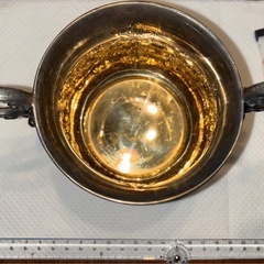 イタリア製 アンティーク シュガーポウル （800シルバー／手作業製）の画像