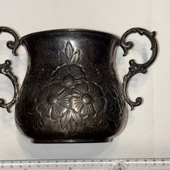 イタリア製 アンティーク シュガーポウル （800シルバー／手作業製）の画像