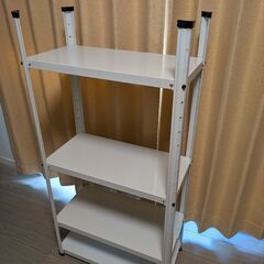 【引取者決定】白スチールラックの画像