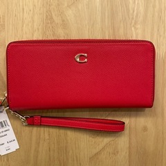 コーチ　コンチネンタルレッド長財布G①【新品未使用】の画像