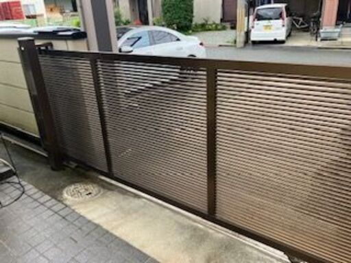 ｱﾙﾐ製　スライド門扉　中古品