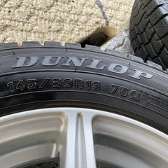 中古！145/80R-13・アルミホイール付スタッドレスタイヤ4本セットの画像