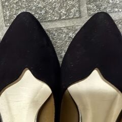 ローヒールパンプス 黒 PICHE ABAHOUSEの画像