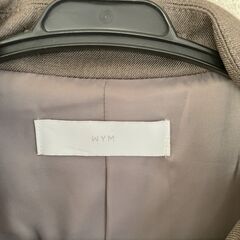 WYM ロングコート  メンズ：Ｌ　ブラウン色の画像