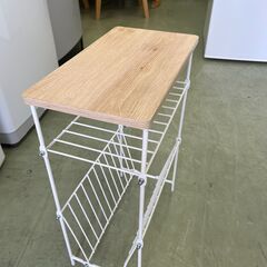 【リサイクルショップ ピカソ 小松原】🌿✨サイドテーブル シェルフィ NA（ナチュラル×ホワイト）✨🌿★9513★の画像