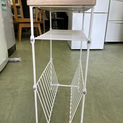 【リサイクルショップ ピカソ 小松原】🌿✨サイドテーブル シェルフィ NA（ナチュラル×ホワイト）✨🌿★9513★の画像