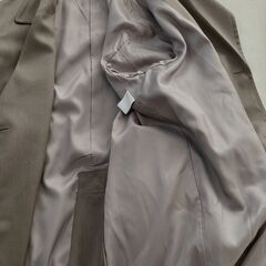 WYM ロングコート  メンズ：Ｌ　ブラウン色の画像