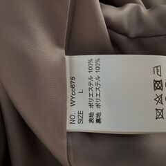 WYM ロングコート  メンズ：Ｌ　ブラウン色の画像