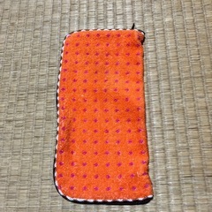 タオル生地のポーチの画像