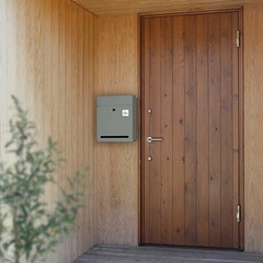 壁掛けポスト CABIN-M01 チャコールブラック 新品未開封の画像