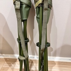 迷彩柄　
折り畳みアウトドアチェア　2脚の画像