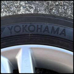 ダイハツ 純正 15インチ ホイール。　タイヤ ヨコハマ 165/55/R15の画像