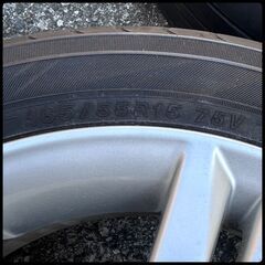 ダイハツ 純正 15インチ ホイール。　タイヤ ヨコハマ 165/55/R15の画像