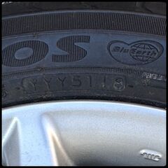 ダイハツ 純正 15インチ ホイール。　タイヤ ヨコハマ 165/55/R15の画像