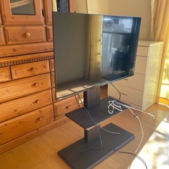 TOSHIBA液晶テレビ(テレビ台付き)の画像