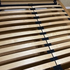 【無印良品】ダブルベッドフレーム+マットレスの画像