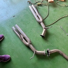 y50フーガ　マフラー　中間ストレートの画像