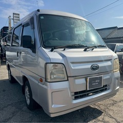 【支払総額17.8万円】h22年式サンバーバン5速MT車検令和9年1月即日納車ok8万キロ機関良好！シンク付きサブバッテリーありの画像