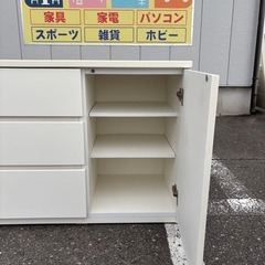 ニトリ NITORI サイドボード ELEA3 120LC-WH ホワイトの画像