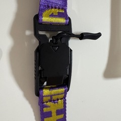 新品未使用✨GAHGA「かけレール」ストラップ　廃盤カラー／（パープル＋イエロー文字）の画像