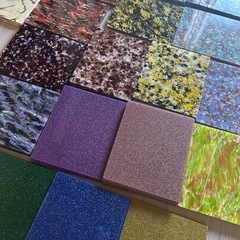 お得! アクリル板 500枚以上セット 無地 不透明 カラフル グリッター マーブル柄 厚2〜3mm 295×245mm 400×400mm レーザー加工 DIY 送料込の画像