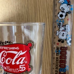 コカコーラガラスコップの画像
