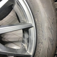 155/65/14ブリジストンVRX2バリ溝冬タイヤ四本価格。軽自動車に合いますの画像