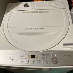SHARP5.5kg洗濯機
の画像