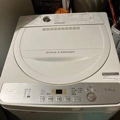 SHARP5.5kg洗濯機
の画像