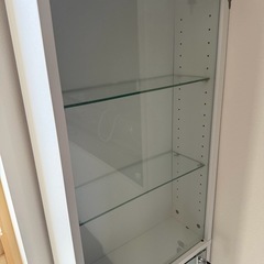 【定価半額以下】コレクションラック DIO ディオ 幅46cm 本体 ミドル ハイタイプ 鍵付 奥行18cmタイプ 浅型の画像