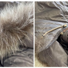 大人気BALMANバルマン ロングダウンL グレーブルーフォック スの画像