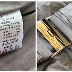 大人気BALMANバルマン ロングダウンL グレーブルーフォック スの画像