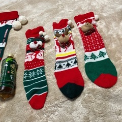 クリスマスプレゼント用の靴下3足セットの画像