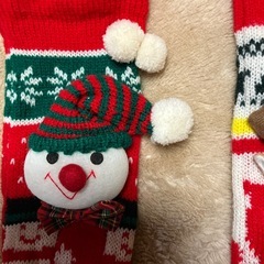 クリスマスプレゼント用の靴下3足セットの画像