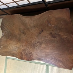 欅天然木　座卓の画像
