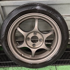 希少 15インチ 5.5j 4本 ブラックレーシング pro n1の画像