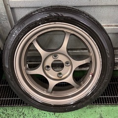 希少 15インチ 5.5j 4本 ブラックレーシング pro n1の画像