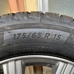 ※手渡し希望 スタッドレス/ホイール４本セット ミシュラン X-ICE Snow 175/65R15 フィットの画像