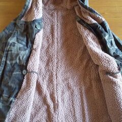 For it 迷彩もこもこコート Mサイズの画像