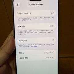 iPhone16 Pro 本体 128GB ホワイトチタニウム 2年程保証あり　保証解約検討中の画像