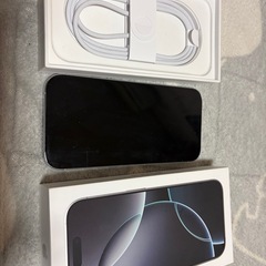 iPhone16 Pro 本体 128GB ホワイトチタニウム 2年程保証あり　保証解約検討中の画像
