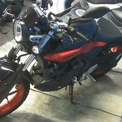 YAMAHA MT-03 黒/赤 車検残R8/12月 エンジン始動動画 名変で乗れます 半額配送キャンペーン 現状渡し諸経費￥0- 横浜 P-Yardの画像