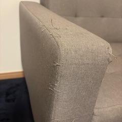 足付き2人掛けソファーの画像