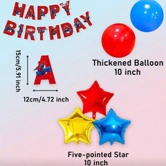 スパイダーマン🕷🕸誕生日バルーン🎈の画像