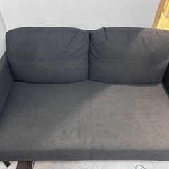 IKEA ソファ ダークグレー クニーサの画像