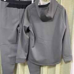 ナイキ NIKE プロ Pro Therma-FITメンズ フルジップ フーデッド ジャケット サイズL グレー　 上下セット の画像