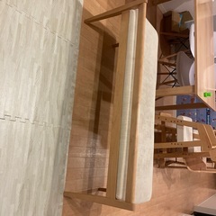 ベンチチェア　ダイニングチェア　ベンチ　ナチュラルカラーの画像