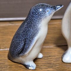 J.Telfer ペンギン 親子 陶器 置物 オブジェ オーストラリア レトロの画像