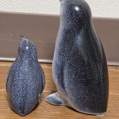 J.Telfer ペンギン 親子 陶器 置物 オブジェ オーストラリア レトロの画像