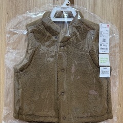 ユニクロ肌着、ボアフリースベストの画像